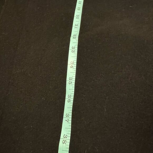 COVINGTON Men's Large Black Pea Coat Wool Coat Wool Blend Hidden buttons - Picture 9 of 9